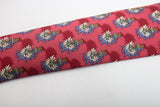 Hermes Silk Tie Red with Palm Trees