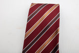 Brioni Italy Silk Tie Red with Striped