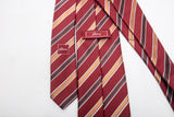 Brioni Italy Silk Tie Red with Striped