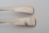 Harris & Wilcox Coin Silver Serving Spoon Pair