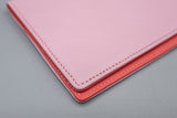 “One Odd Bird” Pink Peony Leather Passport Cover