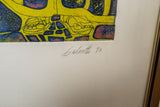 Signed Galeotti Numbered Lithograph “Loneliness - a circle of mirrors stripped of all but the truth”