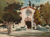 Don O’Neill (1924-2007) Watercolor of Mission