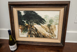 Gerald Brommer “Three Trees/Carmel” Watercolor
