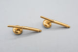 14K Gold with Platinum and Pearl Overlay Men’s Cufflinks and Buttons