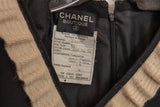 Chanel Boutique Vintage Black Silk and Wool Dress Size 38